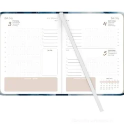 Agenda giornaliera 12 mesi 2026 Daily Journal Marble cm 10,7x15,2