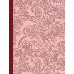 Agenda giornaliera 12 mesi 2025 Journal Style Paisley