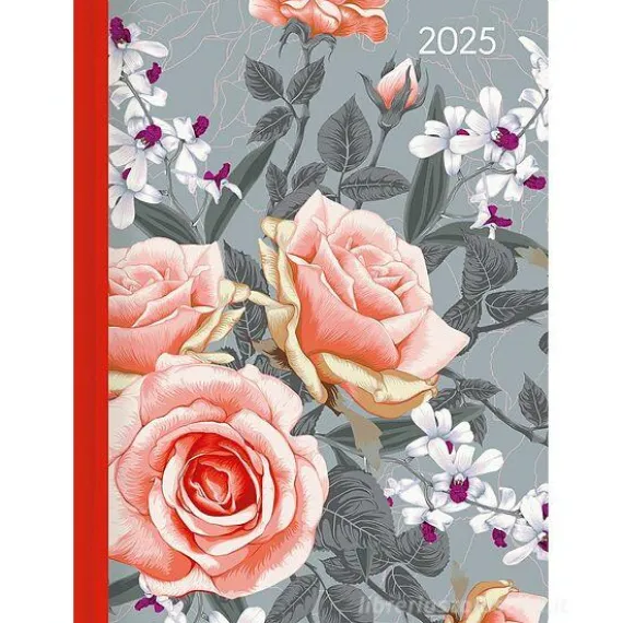 Agenda giornaliera 12 mesi 2025 Journal Style Roses