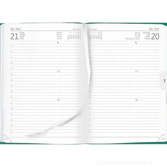 Agenda giornaliera 12 mesi 2025 Nature Line Forest cm 15x21