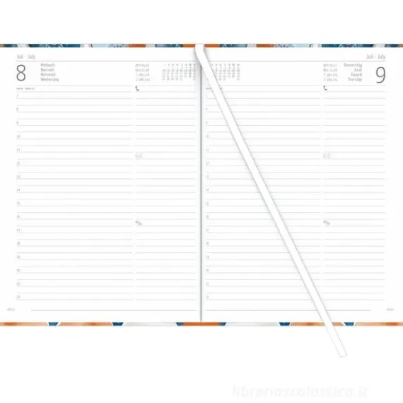 Agenda giornaliera 12 mesi 2026 Style Oriental cm 15x21
