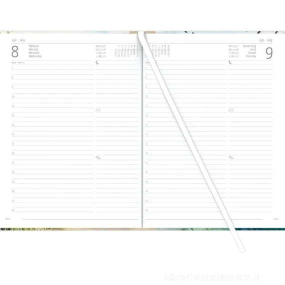 Agenda giornaliera 12 mesi 2026 Style Beach cm 15x21