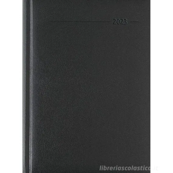 Agenda 12 mesi giornaliera 2023 352 pagine Balacron Black