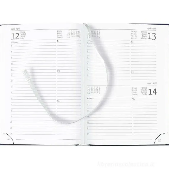 Agenda 12 mesi giornaliera 2024 352 pagine Balacron Blue cm 15x21