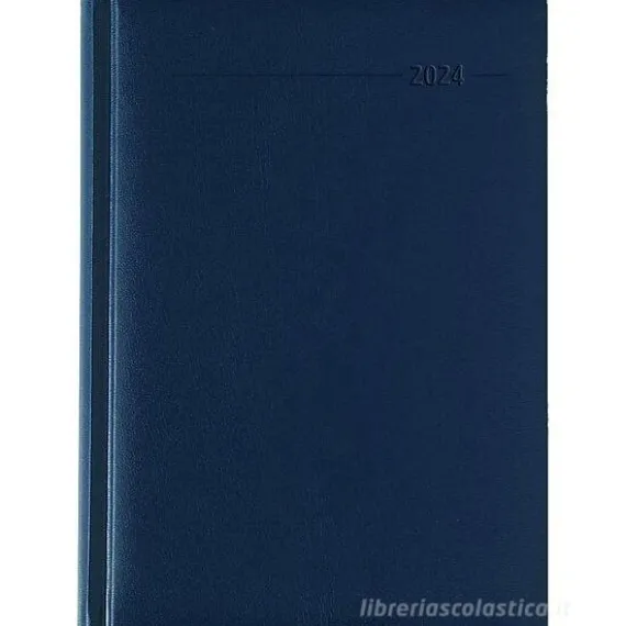 Agenda 12 mesi giornaliera 2024 352 pagine Balacron Blue cm 15x21