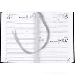 Agenda 12 mesi giornaliera 2025 320 pagine Balacron Black cm 15x21