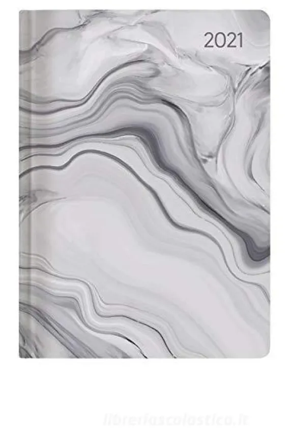 Agenda 12 mesi giornaliera 2021 Style Marble