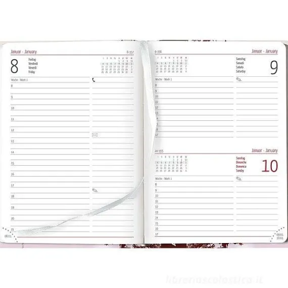Agenda 12 mesi giornaliera 2024 Style Hummingbird Tree cm 10,7x15,2