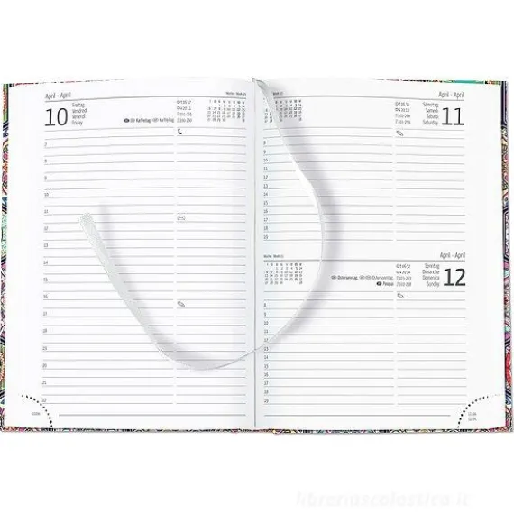 Agenda 12 mesi giornaliera 2024 Style Oriental cm 15x21