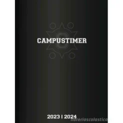 Agenda 17 mesi settimanale 2023/2024 Campustimer Black cm 15x21