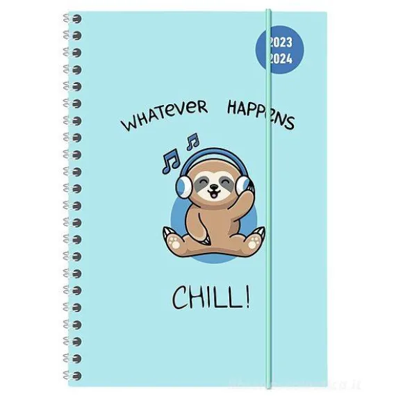 Agenda 17 mesi settimanale 2023/2024 Collegetimer Chill spiralata cm 15x21