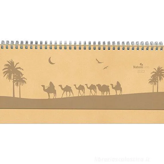 Agenda 12 mesi settimanale da tavolo 2023 Nature Line Sand