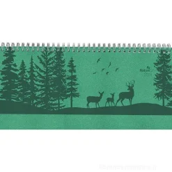 Agenda 12 mesi settimanale da tavolo 2024 Nature Line Forest cm 29,7x13,5
