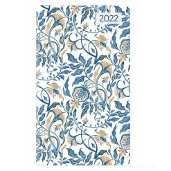 Agenda 12 mesi settimanale 2022 Ladytimer Slim Blue Flowers