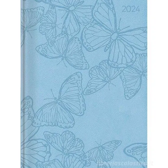 Agenda 12 mesi settimanale 2024 Ladytimer Deluxe Sky cm 10,7x15,2