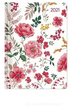 Agenda 12 mesi settimanale 2021 Ladytimer Midi Flowers
