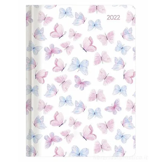 Agenda 12 mesi settimanale 2022 Ladytimer Grande Pastel Butterflies