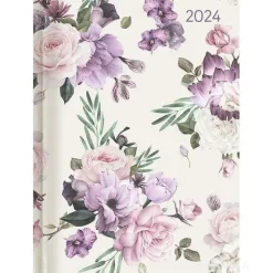 Agenda 12 mesi settimanale 2024 Ladytimer Roses cm 10,7x15,2