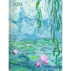 Agenda 12 mesi settimanale 2024 Ladytimer Monet cm 10,7x15,2