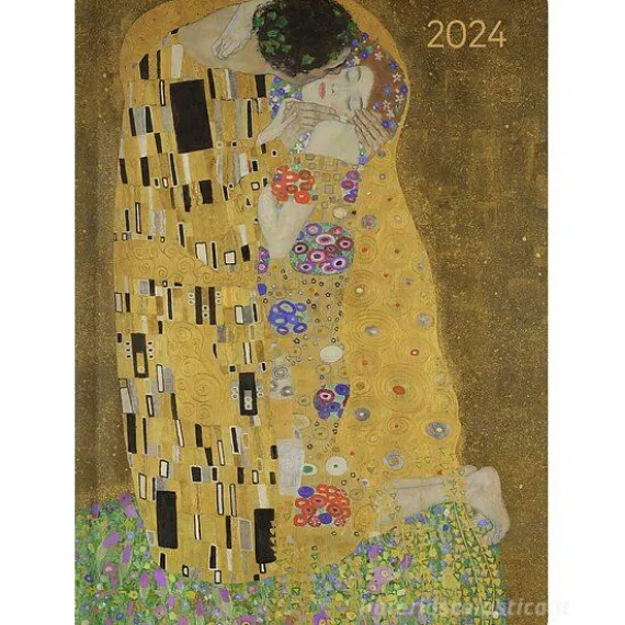 Agenda 12 mesi settimanale 2024 Ladytimer Klimt cm 10,7x15,2