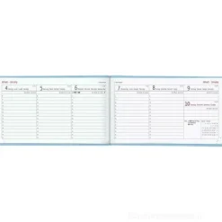 Agenda 12 mesi settimanale 2024 Ladytimer To Go Deluxe Sky cm 15,3x8,7