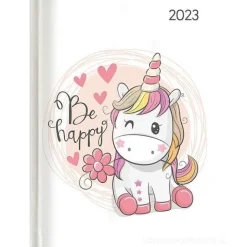 Agenda 12 mesi settimanale 2023 Ladytimer Unicorn