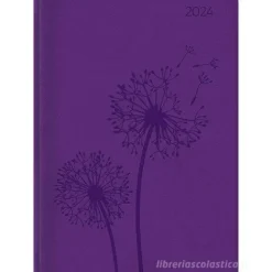 Agenda 12 mesi settimanale 2024 Ladytimer Deluxe Purple cm 10,7x15,2