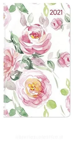 Agenda 12 mesi settimanale 2021 Ladytimer Slim Roses