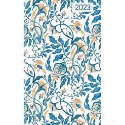 Agenda 12 mesi settimanale 2023 Ladytimer Slim Blue Flowers