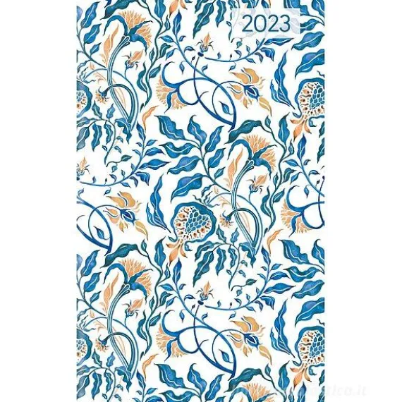 Agenda 12 mesi settimanale 2023 Ladytimer Slim Blue Flowers