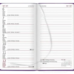 Agenda 12 mesi settimanale 2024 Ladytimer Slim Deluxe Purple cm 9x15,6