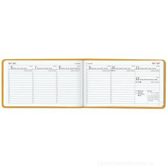 Agenda 12 mesi settimanale 2022 Ladytimer TO GO Deluxe Honey