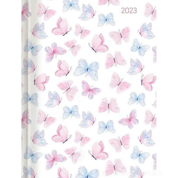 Agenda 12 mesi settimanale 2023 Ladytimer Grande Pastel Butterflies