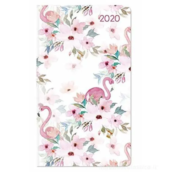 Agenda 12 mesi settimanale 2020 Ladytimer Slim Flamingo