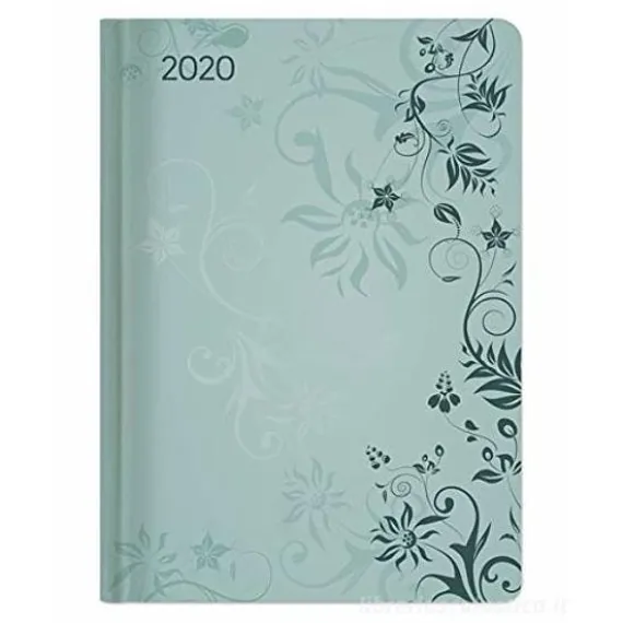 Agenda 12 mesi settimanale 2020 Ladytimer Turquoise Flowers