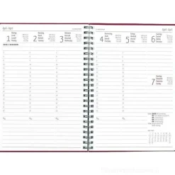 Agenda 12 mesi settimanale 2024 Nature Line Flower spiralata cm 15x21