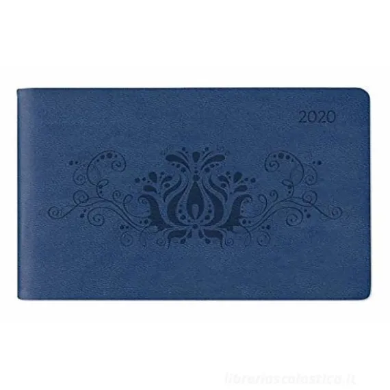 Agenda 12 mesi settimanale orizzontale Ladytimer TO GO Deluxe Blue