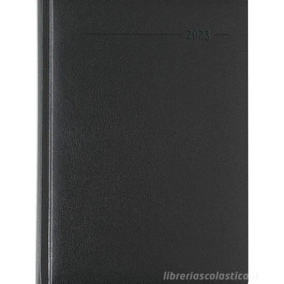 Agenda 12 mesi settimanale 2023 128 pagine Balacron Black