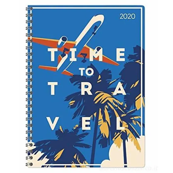 Agenda 12 mesi settimanale spiralata 2020 Ladytimer Time to Travel