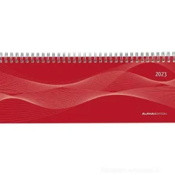 Agenda planner 12 mesi settimanale da scrivania 2023 Red