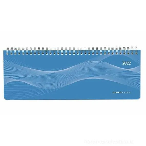 Agenda planner 12 mesi settimanale da tavolo 2022 Blue