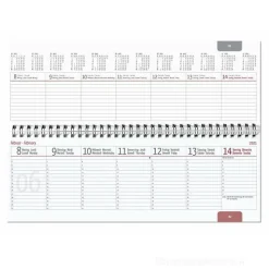 Agenda planner 12 mesi settimanale da tavolo 2022 Black