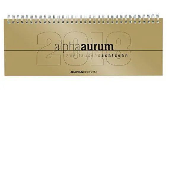 Agenda Planning settimanale Alpha Aurum 2018