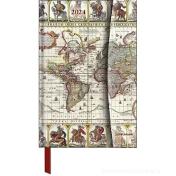 Agenda settimanale 2024 Antique Maps Magneto Diary cm 10x15