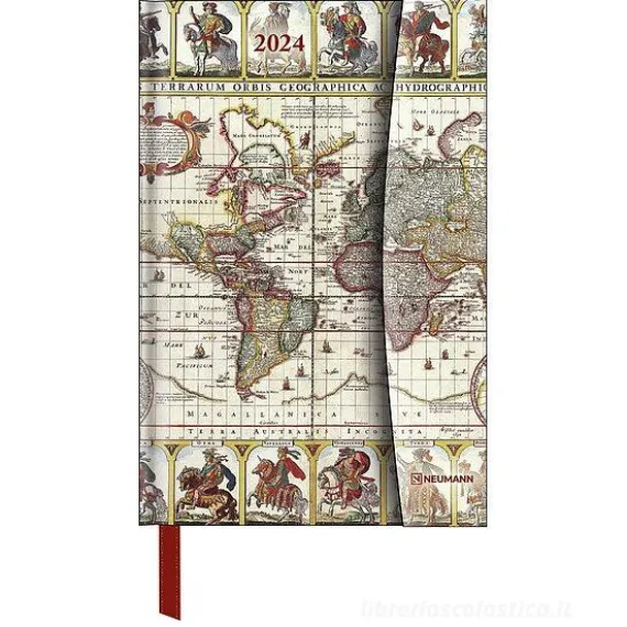 Agenda settimanale 2024 Antique Maps Magneto Diary cm 10x15