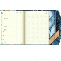 Agenda settimanale 2024 Art Deco Magneto Diary cm 16x22