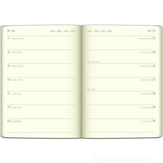 Agenda settimanale 2024 Booklet Diary GlamLine Time cm 14,8x21