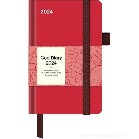 Agenda settimanale 2024 Cool Diary Crimson cm 9x14