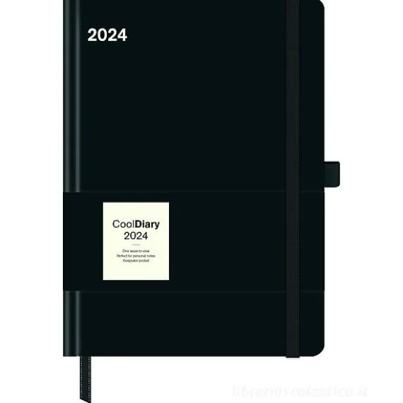 Agenda settimanale 2024 Cool Diary Black cm 16x22