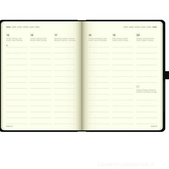 Agenda settimanale 2024 Cool Diary Black cm 16x22